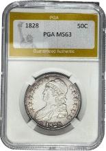1828 Half Dollar PGA MS63
