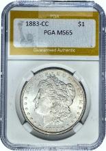 1883-CC Morgan Dollar PGA MS65