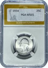 1934 Washington Quarter PGA MS65