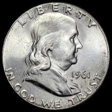 1961 Franklin Silver Half Dollar GEM BU