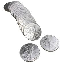 1986-2025 Unopened US Silver Eagle Roll [20 Coins]