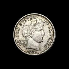 1915 Barber Dime CLOSELY UNCIRCULATED