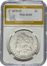 1879-CC Morgan Dollar PGA AU50