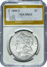 1900-S Morgan Dollar PGA MS63