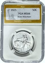 1925 Stone Mountain Half Dollar PGA MS66