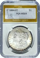 1884-CC Morgan Dollar PGA MS64