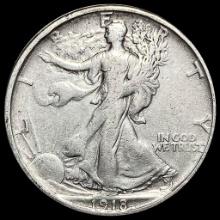 1918-S Silver Walking Liberty Half Dollar LIGHTLY CIRCULATED