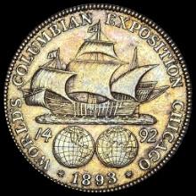 1893 Silver Columbian Exposition Half Dollar CHOICE AU