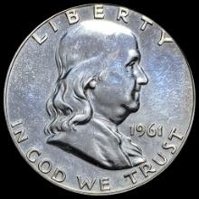 1961 Silver Half Dollar Franklin GEM PROOF