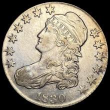 1830 Capped Bust Half Dollar CLOSELY UNCIRCULATED