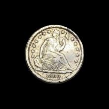 1838 Seated Liberty Half Dime CLOSELY UNCIRCULATED