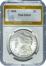 1888 Morgan Dollar PGA MS64