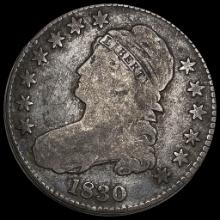 1830 Capped Bust Half Dollar LIGHTLY CIRCULATED