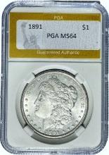 1891 Morgan Dollar PGA MS64