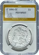 1891-CC Morgan Dollar PGA MS63