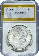 1899 Morgan Silver Dollar PGA MS65