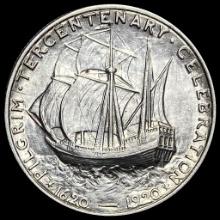 1920 Silver Pilgrim Half Dollar CLOSELY UNCIRCULATED