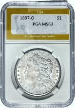 1897-O Morgan Silver Dollar PGA MS63