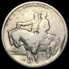 1925 Silver Stone Mountain Half Dollar LIGHTLY CIRCULATED