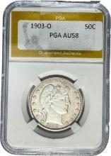 1903-O Barber Half Dollar PGA AU58