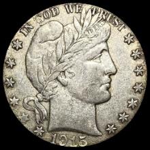 1915-D Silver Barber Half Dollar CLOSELY UNCIRCULATED