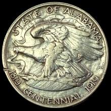 1921 Silver Alabama Centennial Half Dollar CLOSELY UNCIRCULATED