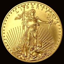 2008 1/2 oz Gold American Eagle $25 SUPERB GEM BU