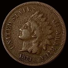 1873 Indian Head Cent LIGHTLY CIRCULATED