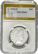 1912-D Barber Half Dollar PGA MS63