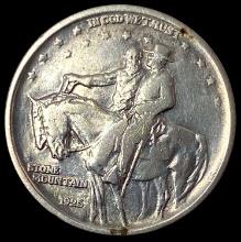 1925 Silver Stone Mountain Half Dollar LIGHTLY CIRCULATED