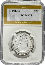 1914-S Barber Half Dollar PGA MS63