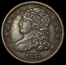 1833 Capped Bust Dime NEARLY UNCIRCULATED