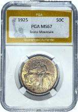 1925 Stone Mountain 50C PGA MS67