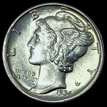 1934-D Silver Mercury Dime GEM BU