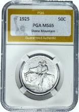 1925 Stone Mountain Half Dollar PGA MS65