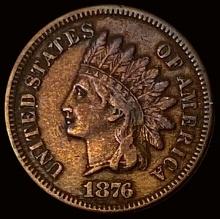 1876 Indian Head Cent LIGHTLY CIRCULATED