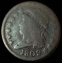 1809 Classic Head Half Cent NICELY CIRCULATED