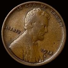 1914-D Lincoln Wheat Cent LIGHTLY CIRCULATED