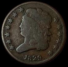 1829 Classic Head Half Cent NICELY CIRCULATED