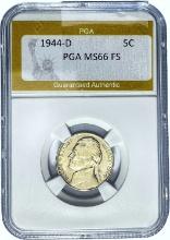 1944-D Jefferson Nickel PGA MS66 FS