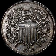 1866 Two-Cent Piece CLOSELY UNCIRCULATED