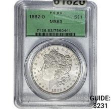 1882-O Morgan Silver Dollar  MS63
