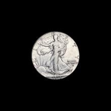 1916-D Silver Walking Liberty Half Dollar CLOSELY UNCIRCULATED