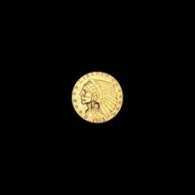 1913 Indian Head Gold $2.50 Quarter Eagle CLOSELY UNCIRCULATED