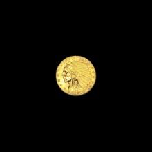 1908 Indian Head $2.5 Gold Quarter Eagle CLOSELY UNCIRCULATED