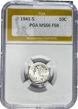 1941-S Mercury Dime PGA MS66 FSB