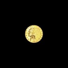 1910 Indian Head Gold $2.50 Quarter Eagle CLOSELY UNCIRCULATED