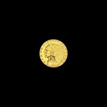 1910 Indian Head $2.5 Gold Quarter Eagle CLOSELY UNCIRCULATED