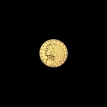 1913 Indian Head Gold $2.5 Quarter Eagle CLOSELY UNCIRCULATED