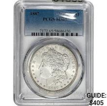 1887 Morgan Silver Dollar  MS65